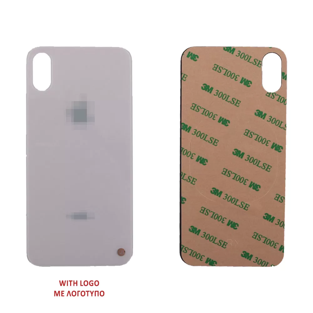 FOR IPHONE X BATTERY COVER + 3M STICKER WHITE 3P OR