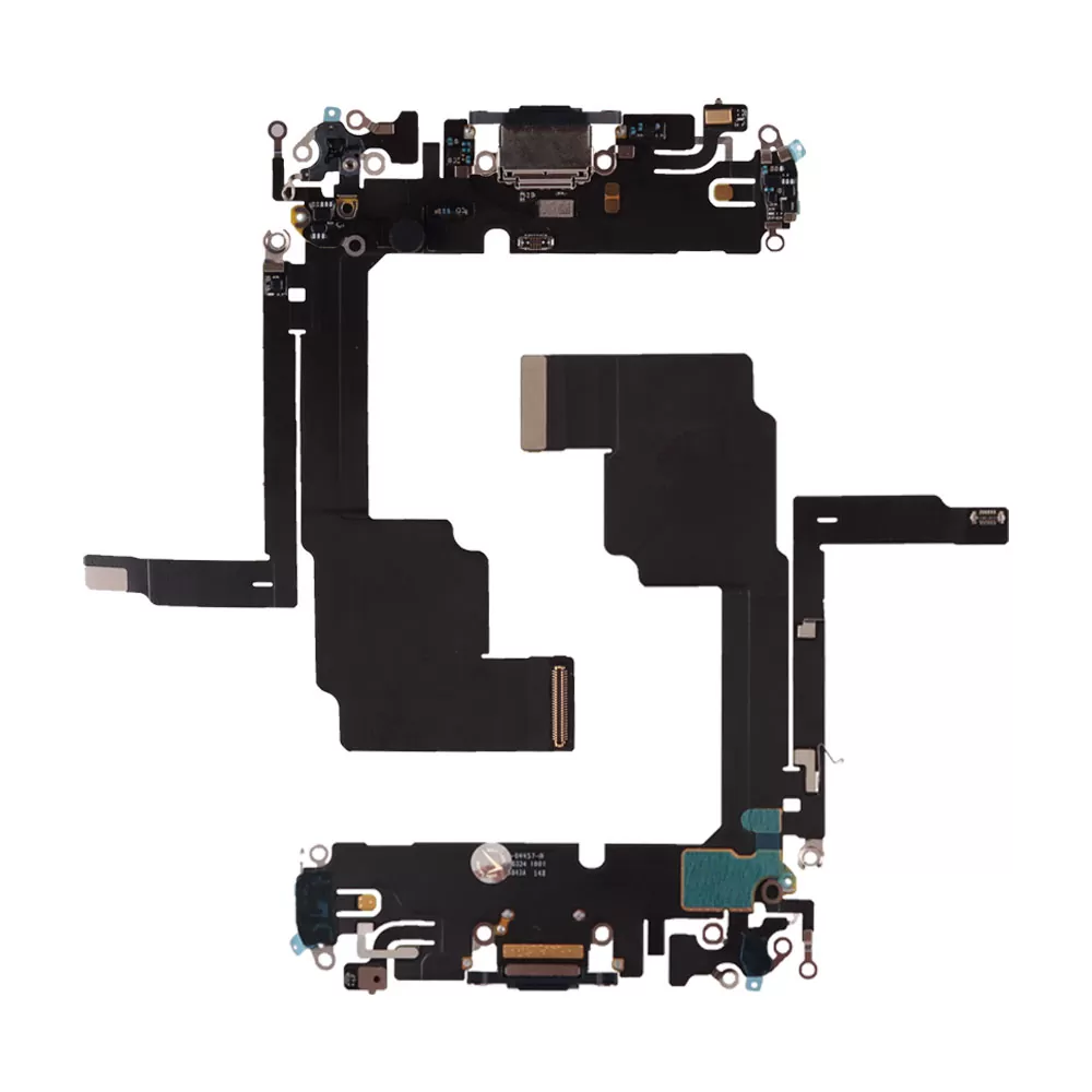 IPHONE 15 PRO (TYPE C) ΚΑΛΩΔΙΟ FLEX ΚΟΝΕΚΤΟΡΑ ΦΟΡΤΙΣΗΣ + AUDIO PORT + ΜΙΚΡΟΦΩΝΟ TITANIUM BLUE 3P OR