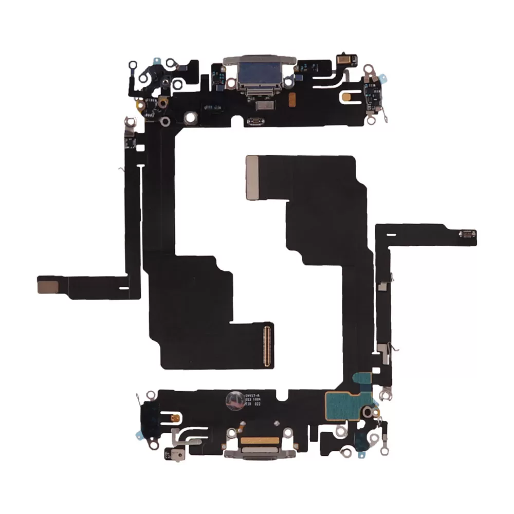 IPHONE 15 PRO (TYPE C) ΚΑΛΩΔΙΟ FLEX ΚΟΝΕΚΤΟΡΑ ΦΟΡΤΙΣΗΣ + AUDIO PORT + ΜΙΚΡΟΦΩΝΟ TITANIUM NATURAL 3P OR