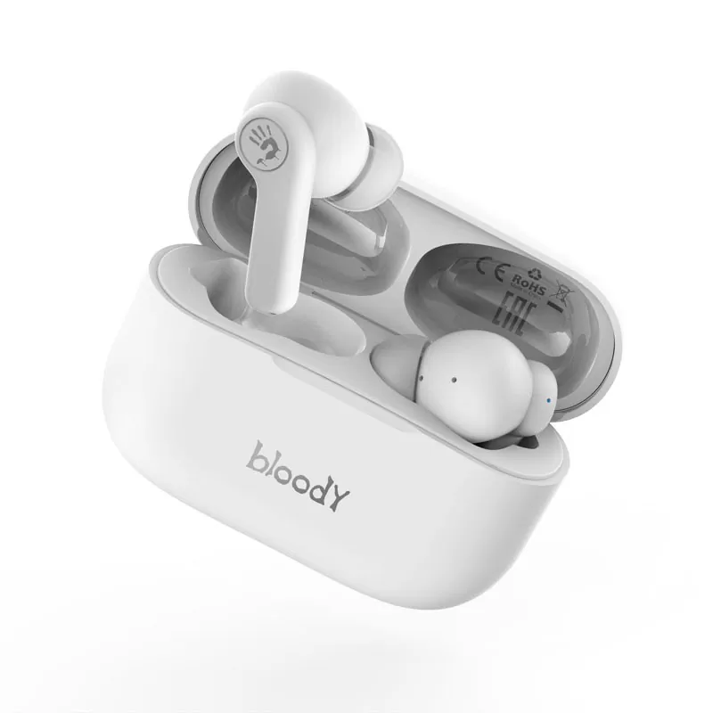 BLOODY BLUETOOTH STEREO M30 TWS HEADSET V5.0 IPX4 ΑΔΙΑΒΡΟΧΑ ΜΕ ΘΗΚΗ ΦΟΡΤΙΣΗΣ - ΜΕΤΑΦΟΡΑΣ WHITE GR - Image 4