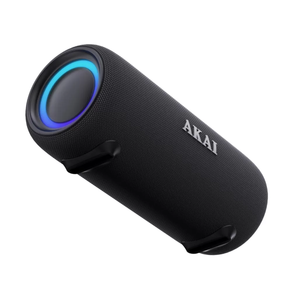 AKAI ABTSW-40 ΦΟΡΗΤΟ ΑΔΙΑΒΡΟΧΟ ΗΧΕΙΟ IPX5 ME ΥΦΑΣΜΑ, BLUETOOTH V5.3 15W, USB, AWS, HANDSFREE, RGB LIGHTS & ΙΜΑΝΤΑ ΩΜΟΥ RMS BLACK - Image 5