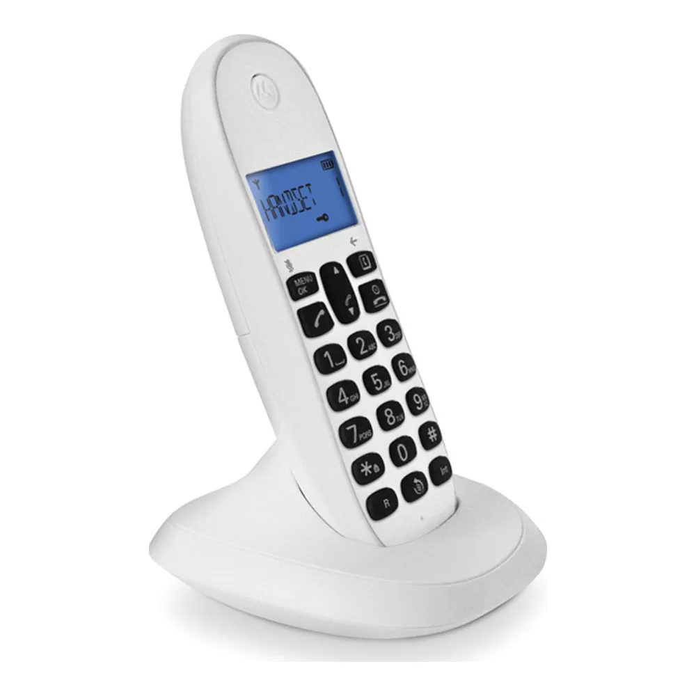 ΑΣΥΡΜΑΤΟ ΤΗΛΕΦΩΝΟ MOTOROLA C1001CB ΑΣΠΡΟ GR - Image 2