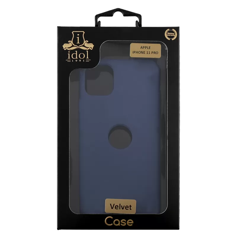IDOL 1991 VELVET TPU ΘΗΚΗ IPHONE 11 PRO 5.8in 4 SIDE BLUE - Image 2