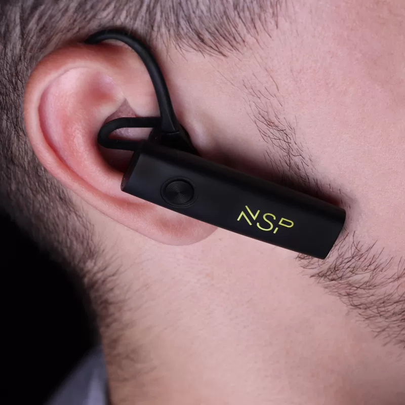 NSP BLUETOOTH HEADSET BN400 V5.0 IN EAR (2 ΣΥΣΚΕΥΩΝ) + HANGER CLIP FOR STRAP BLACK - Image 3