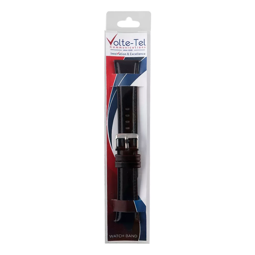 VOLTE-TEL ΛΟΥΡΑΚΙ ΡΟΛΟΓΙΟΥ ΔΕΡΜΑΤΙΝΟ UNIVERSAL 22mm DARK BROWN - Image 2