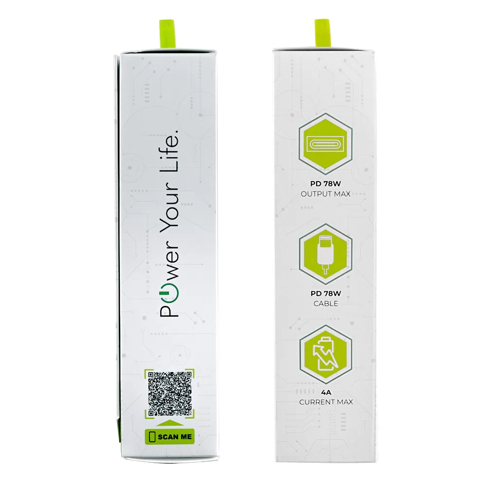 LIME TYPE C GAN PD 3.0 SUPER FAST TRAVEL LTC54W5V-9V 4.0A/12V 3.5A/20V 2.7A 54W +ΦΟΡΤΙΣΗΣ-DATA LCC04 TYPE C TO TYPE C 78W WHITE - Image 3