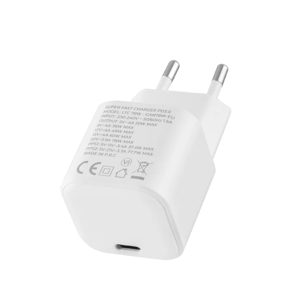 LIME TYPE C GAN PD 3.0 SUPER FAST TRAVEL LTC78W 5V 4.0A /9V 4A/ 12V 4.0A/ 15V 4.0A/ 20V 3.9A 78W WHITE - Image 6
