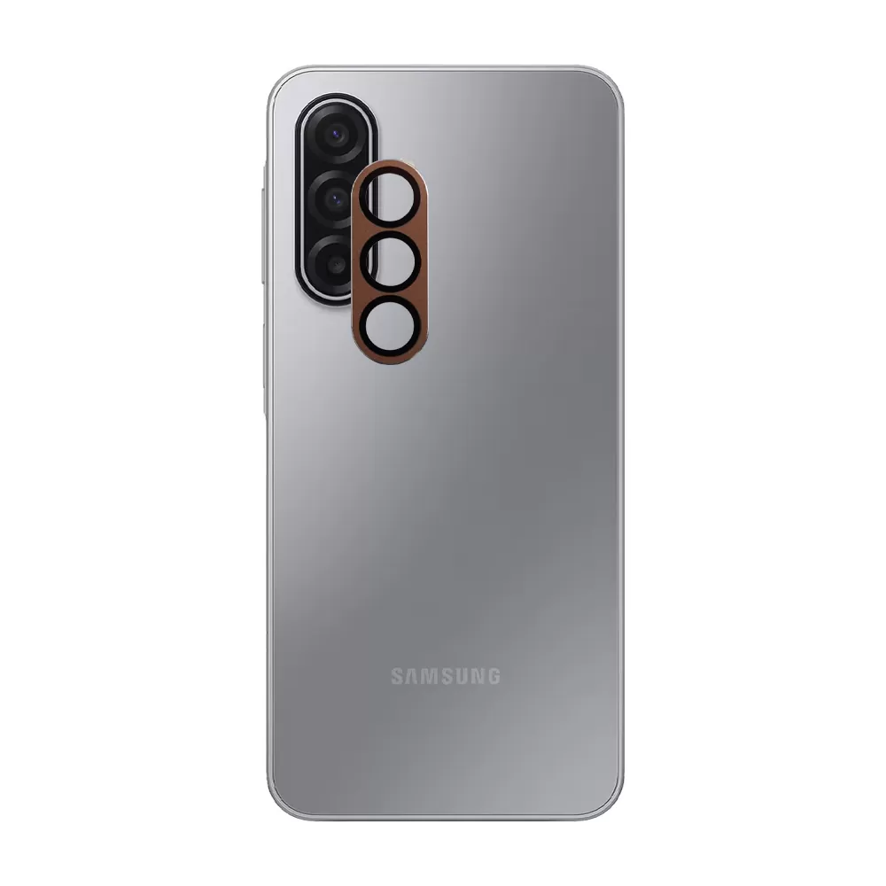 VOLTE-TEL CAMERA GLASS COVER SAMSUNG A17 4G A175/A17 5G Α176 6.7in 9H 0.30MM 3D AR ALUMINIUM-ELECTROPLATING FRAME GOLD - Image 5