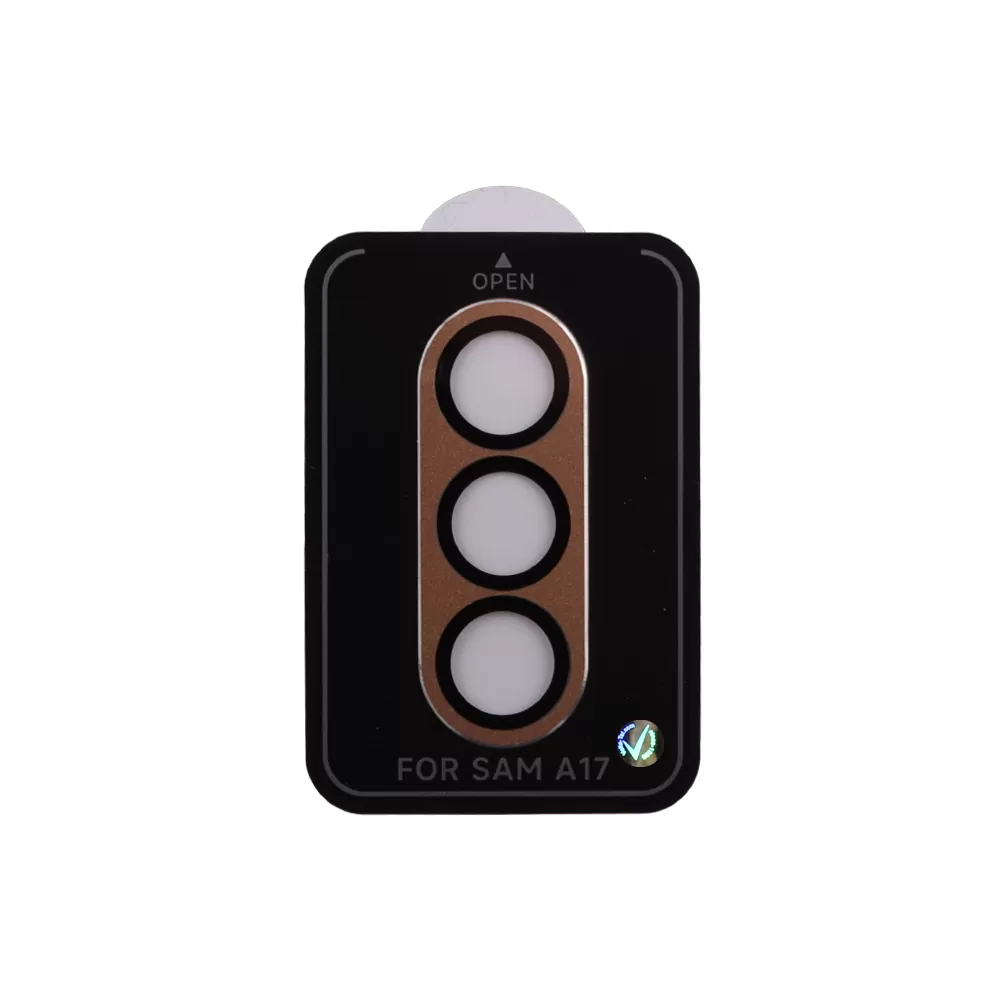 VOLTE-TEL CAMERA GLASS COVER SAMSUNG A17 4G A175/A17 5G Α176 6.7in 9H 0.30MM 3D AR ALUMINIUM-ELECTROPLATING FRAME GOLD - Image 4