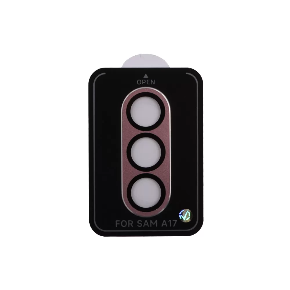 VOLTE-TEL CAMERA GLASS COVER SAMSUNG A17 4G A175/A17 5G Α176 6.7in 9H 0.30MM 3D AR ALUMINIUM-ELECTROPLATING FRAME PINK - Image 4