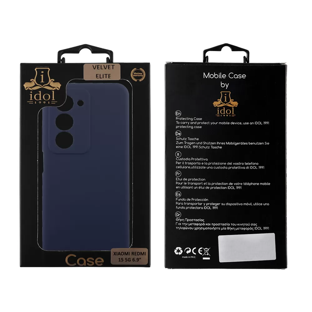 IDOL 1991 VELVET ELITE TPU ΘΗΚΗ XIAOMI REDMI 15 5G 6.9in  4 SIDE FULL CAMERA PROTECTION BLUE - Image 2