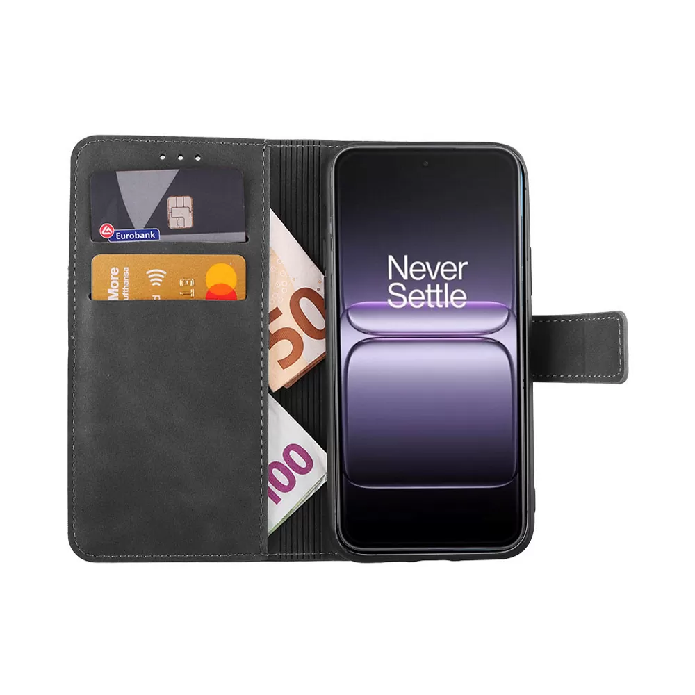 LIME ESSENTIAL ΘΗΚΗ ONEPLUS NORD 5 5G 6.83in  MAGNET BOOK STAND CLIP GREY - Image 5