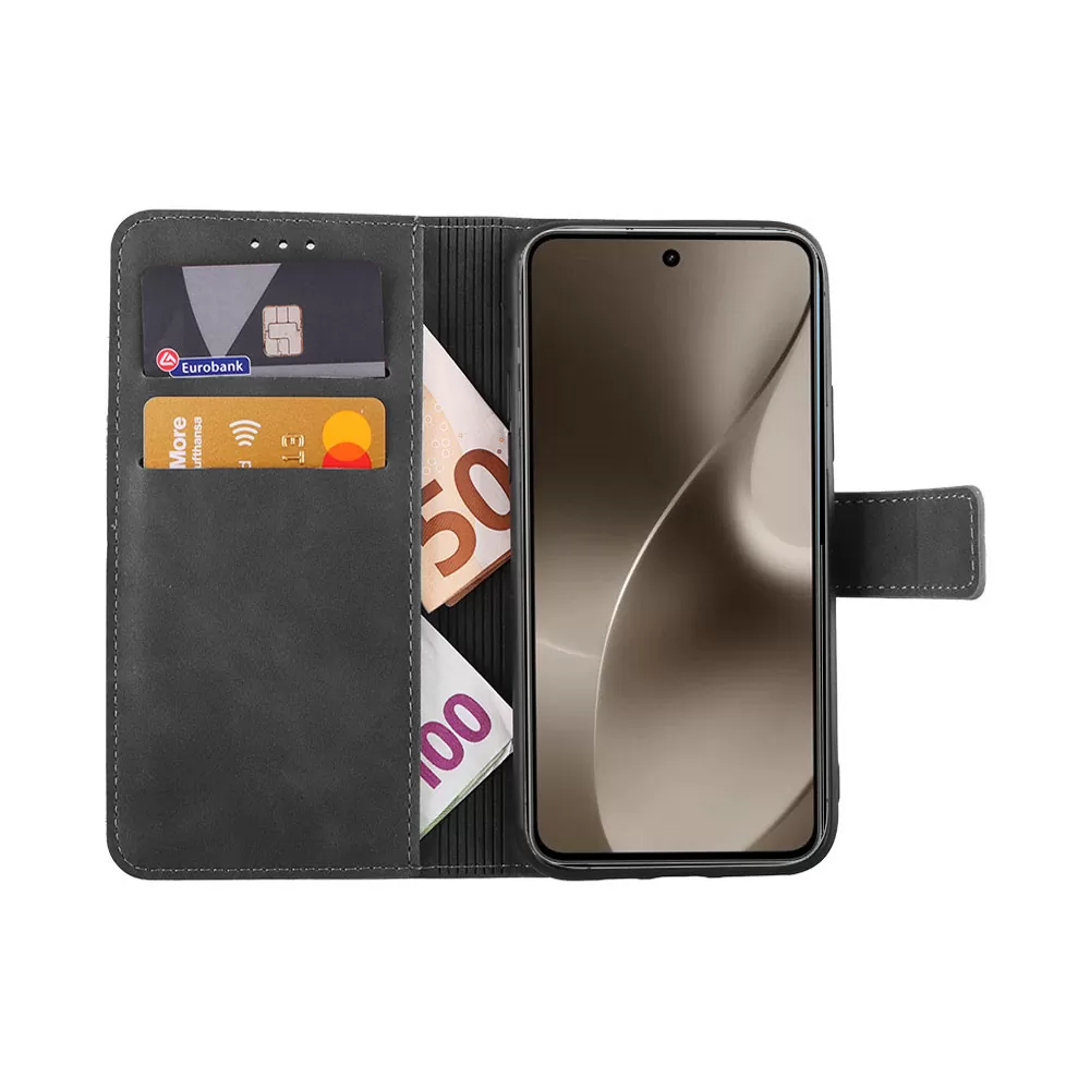 LIME ESSENTIAL ΘΗΚΗ REALME 15 5G 6.8in  MAGNET BOOK STAND CLIP GREY - Image 5