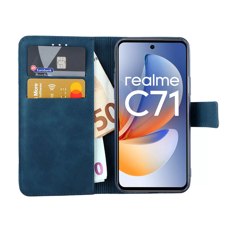 LIME ESSENTIAL ΘΗΚΗ REALME C71 6.67in  MAGNET BOOK STAND CLIP DARK BLUE - Image 5