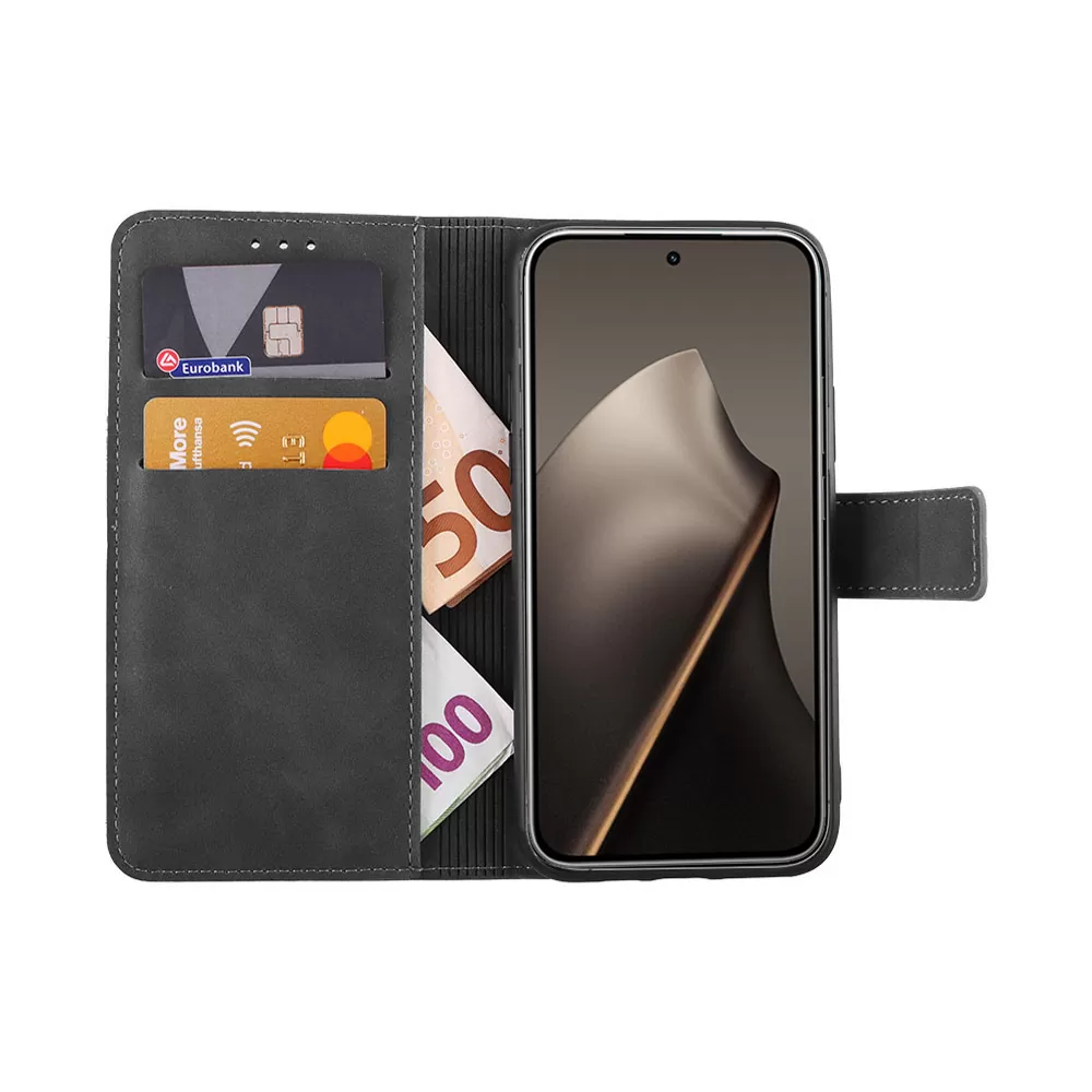 LIME ESSENTIAL ΘΗΚΗ XIAOMI 15T 5G 6.83in MAGNET BOOK STAND CLIP GREY - Image 5