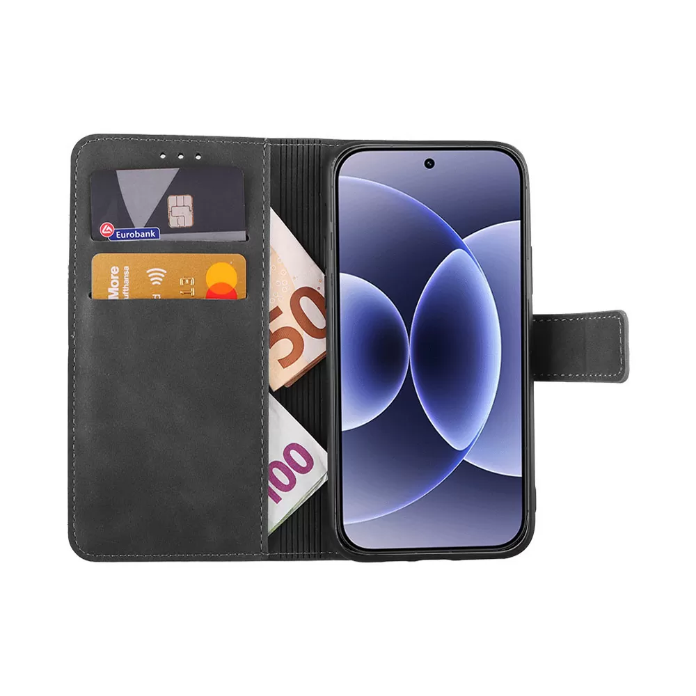 LIME ESSENTIAL ΘΗΚΗ XIAOMI 17 5G 6.3in MAGNET BOOK STAND CLIP GREY - Image 5