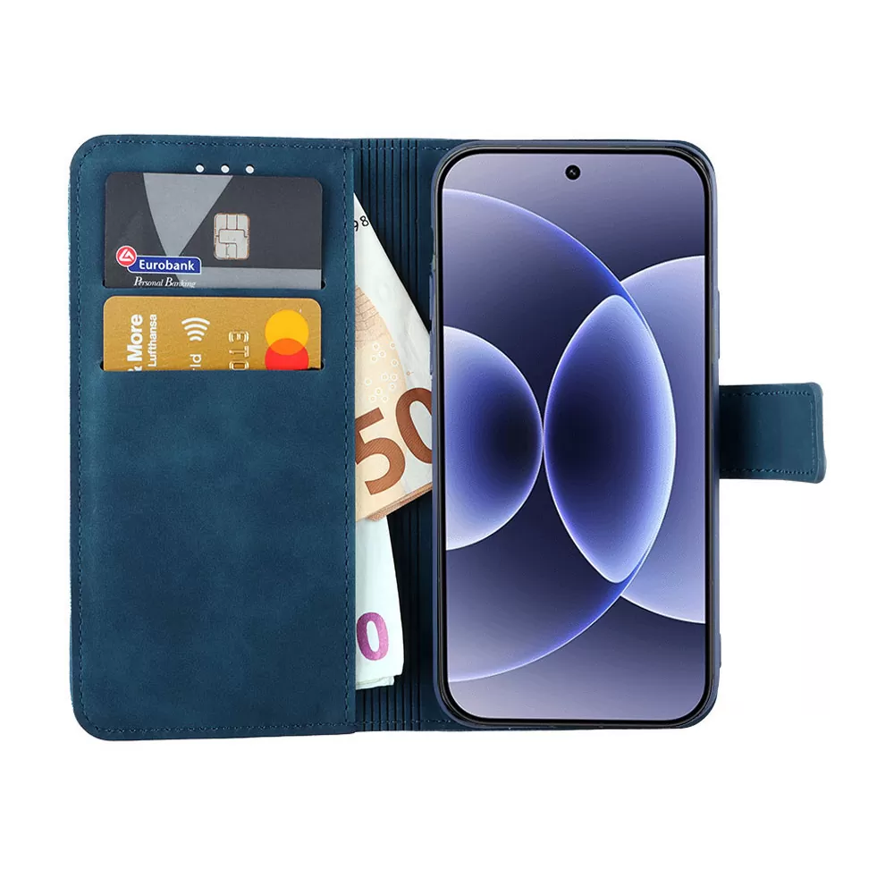 LIME ESSENTIAL ΘΗΚΗ XIAOMI 17 5G 6.3in  MAGNET BOOK STAND CLIP DARK BLUE - Image 5