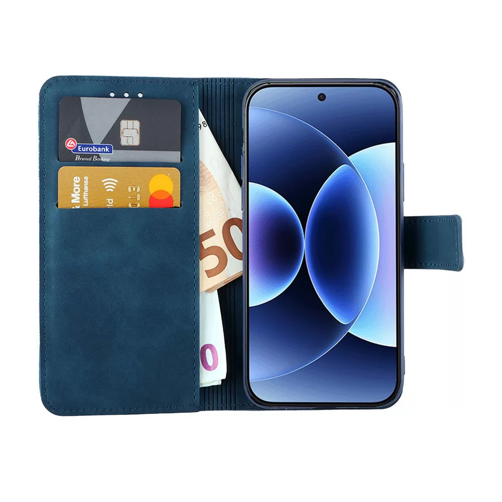 LIME ESSENTIAL ΘΗΚΗ XIAOMI 17 PRO MAX 5G 6.9in  MAGNET BOOK STAND CLIP DARK BLUE - Image 5