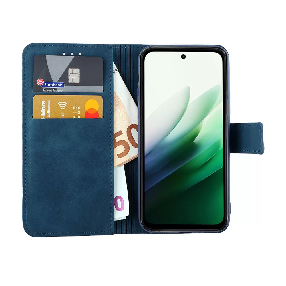 LIME ESSENTIAL ΘΗΚΗ XIAOMI REDMI 15 4G 6.9in  MAGNET BOOK STAND CLIP DARK BLUE - Image 5