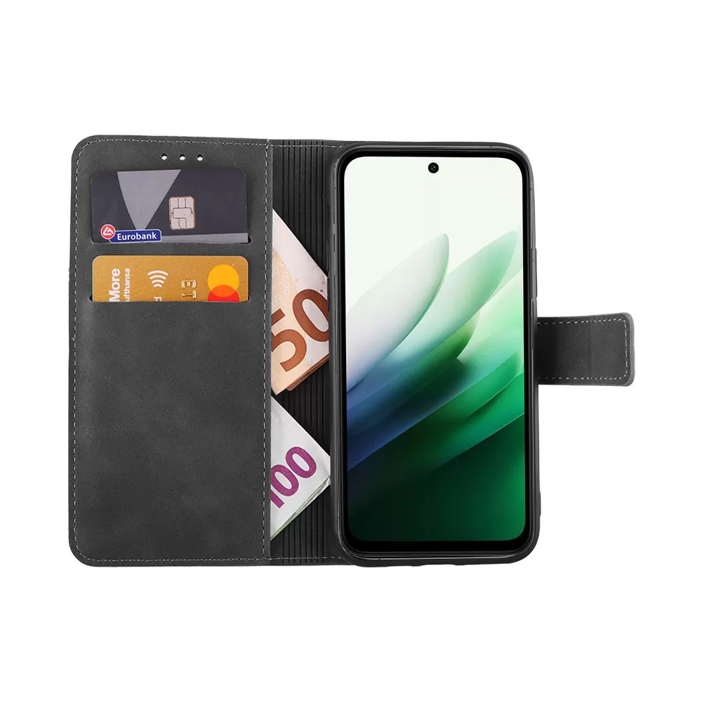 LIME ESSENTIAL ΘΗΚΗ XIAOMI REDMI 15 4G 6.9in MAGNET BOOK STAND CLIP DARK GREY - Image 5
