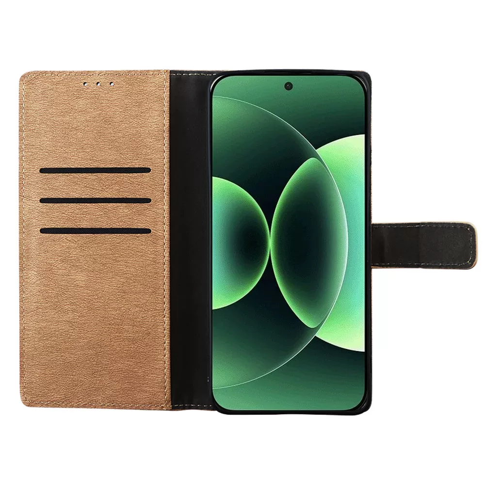 VOLTE-TEL ALLURE ΘΗΚΗ XIAOMI 17 PRO MAX 5G 6.9in  MAGNET BOOK STAND CLIP GOLD - Image 6