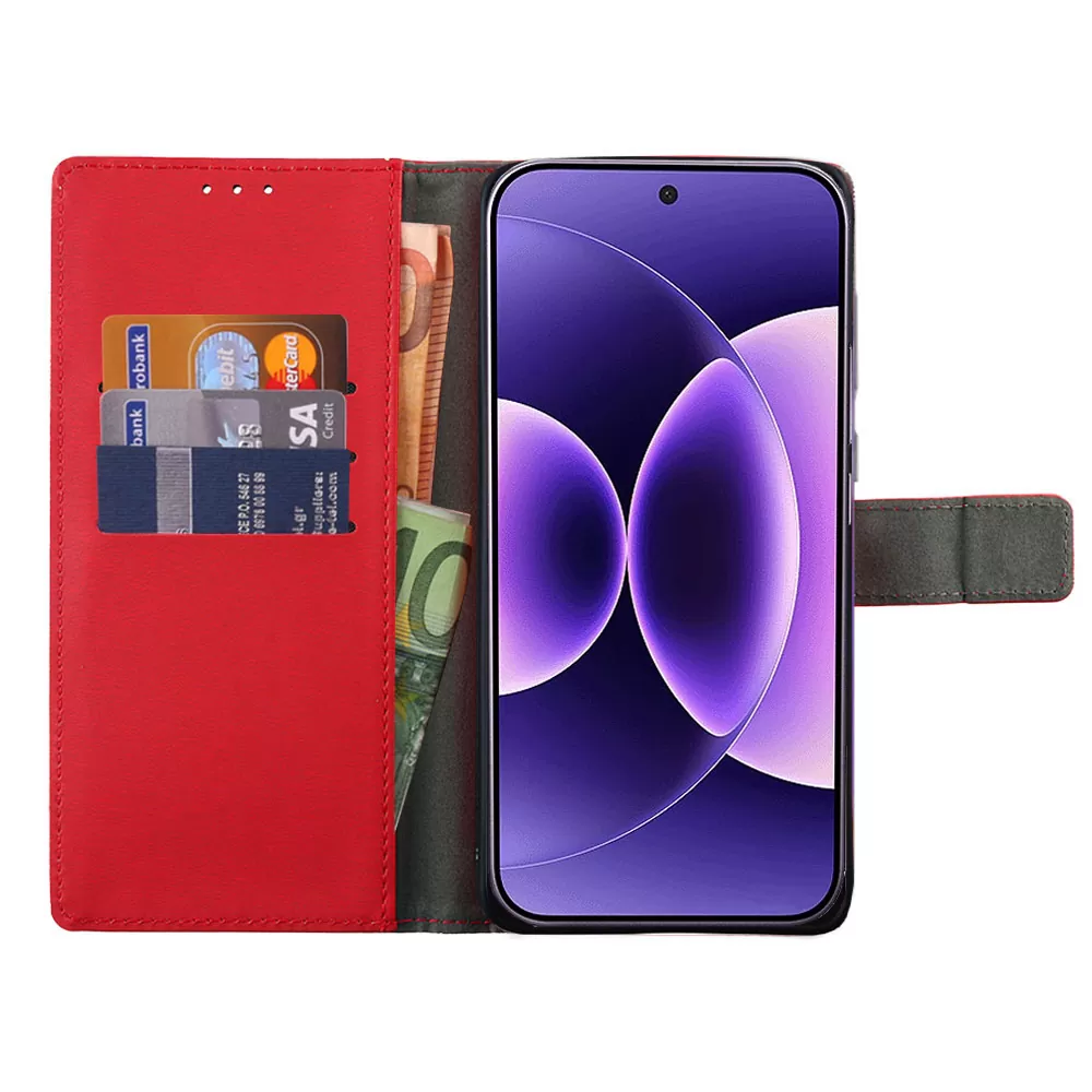 VOLTE-TEL ALLURE ΘΗΚΗ XIAOMI 17 PRO MAX 5G 6.9in  MAGNET BOOK STAND CLIP RED - Image 6