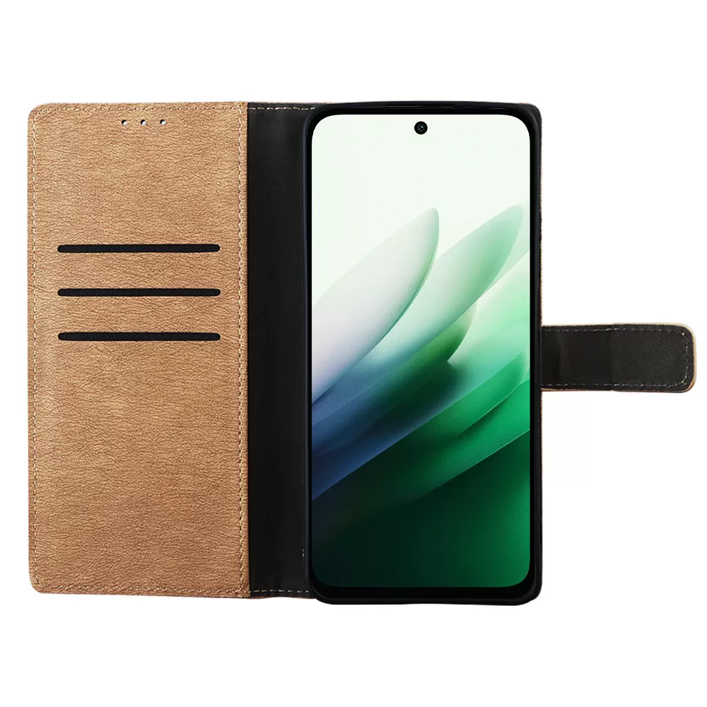 VOLTE-TEL ALLURE ΘΗΚΗ XIAOMI REDMI 15 5G 6.9in  MAGNET BOOK STAND CLIP GOLD - Image 6