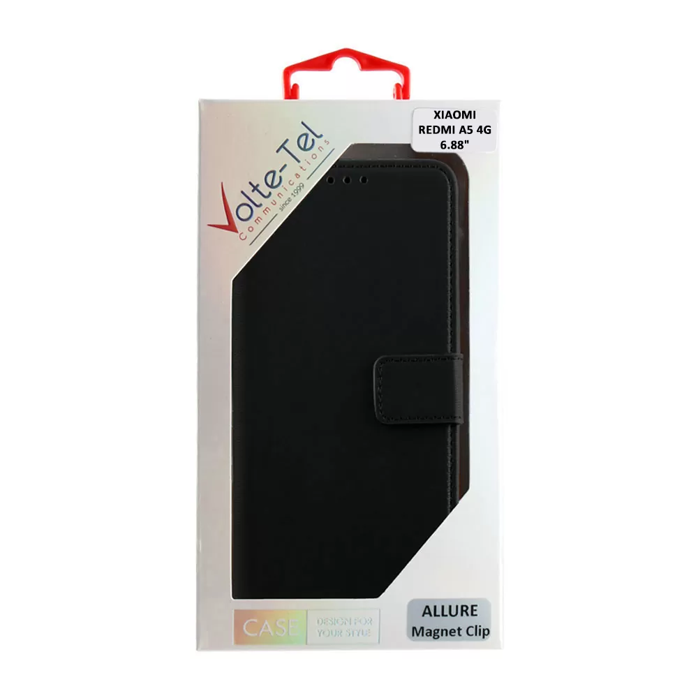 VOLTE-TEL ALLURE ΘΗΚΗ XIAOMI REDMI A5 4G 6.88in  MAGNET BOOK STAND CLIP BLACK - Image 2