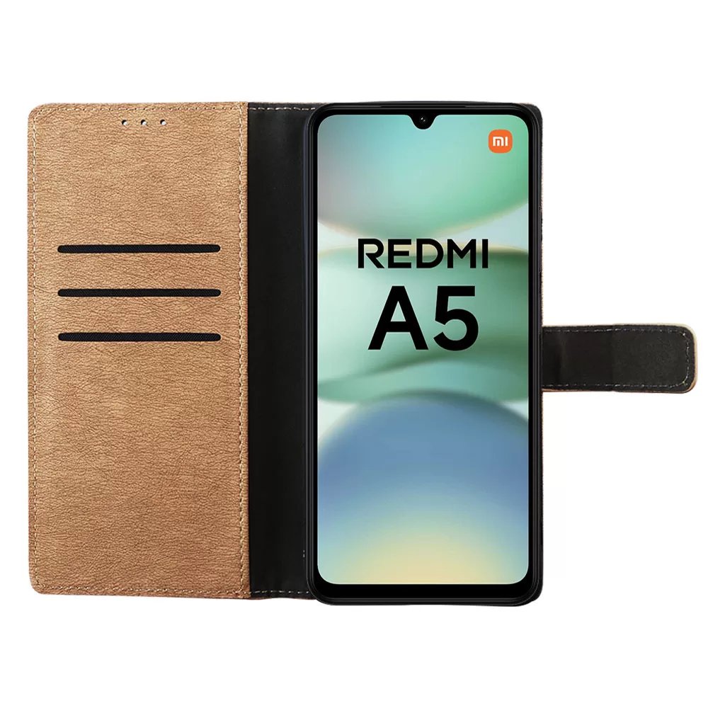 VOLTE-TEL ALLURE ΘΗΚΗ XIAOMI REDMI A5 4G 6.88in  MAGNET BOOK STAND CLIP GOLD - Image 6