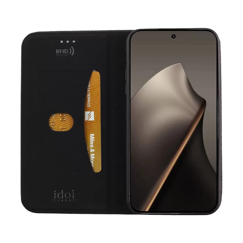 IDOL 1991 ELITE ΘΗΚΗ XIAOMI 15T 5G 6.83in  ANTI-RFID BOOK STAND BLACK - Image 7