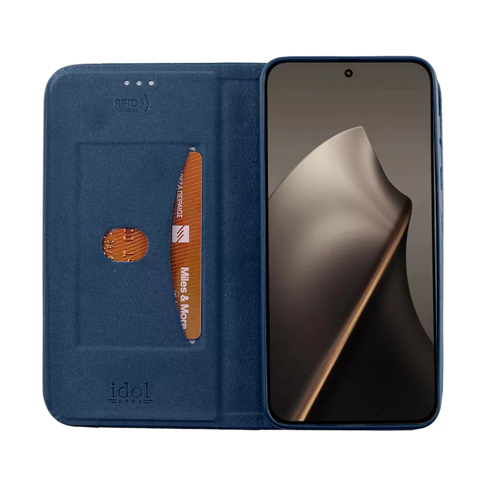 IDOL 1991 ELITE ΘΗΚΗ XIAOMI 15T 5G 6.83in  ANTI-RFID BOOK STAND BLUE - Image 7