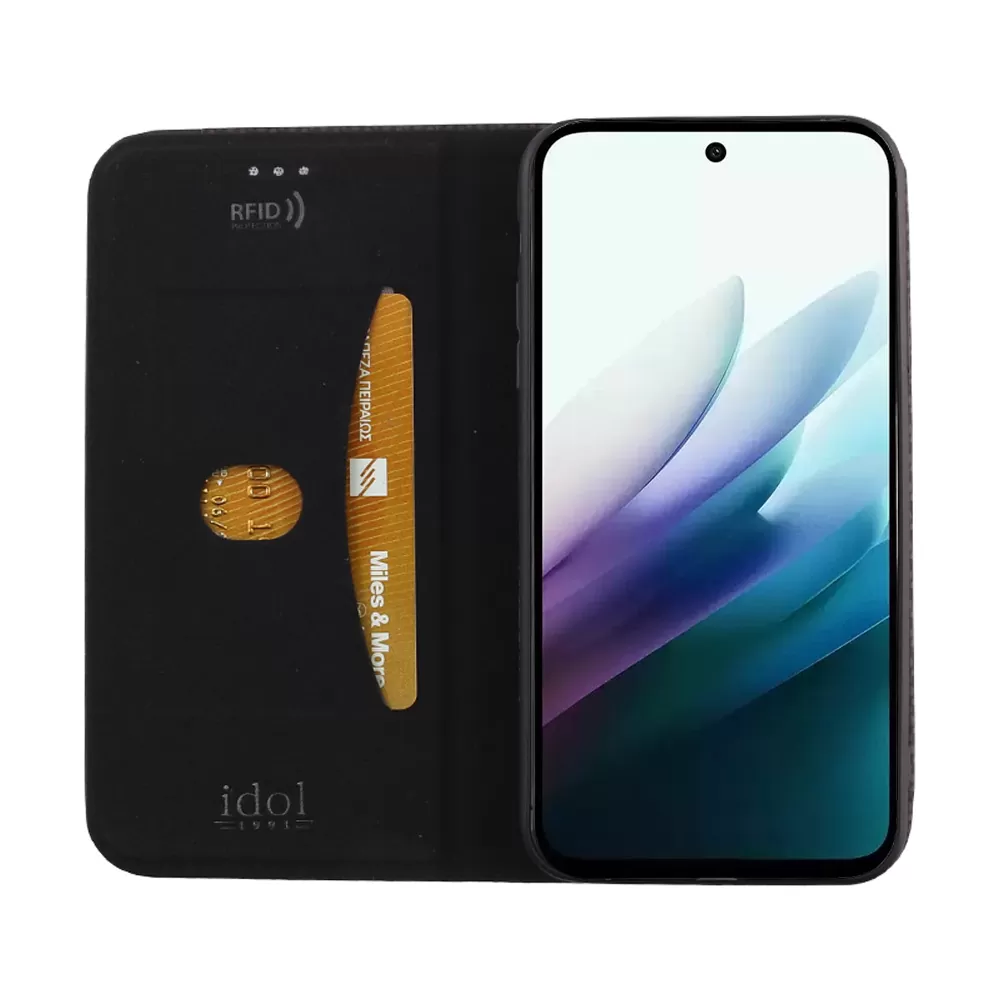 IDOL 1991 ELITE ΘΗΚΗ XIAOMI REDMI 15 4G 6.9in  ANTI-RFID BOOK STAND BLACK - Image 7