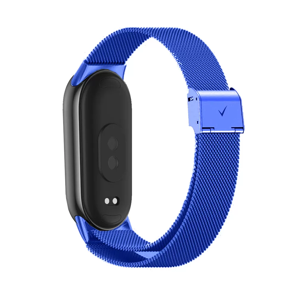 VOLTE-TEL VT155 ΛΟΥΡΑΚΙ ΡΟΛΟΓΙΟΥ ΜΕΤΑΛΛΙΚΟ XIAOMI SMART BAND 8/SMART BAND 9/SMART BAND 10 MILAN BLUE - Image 4