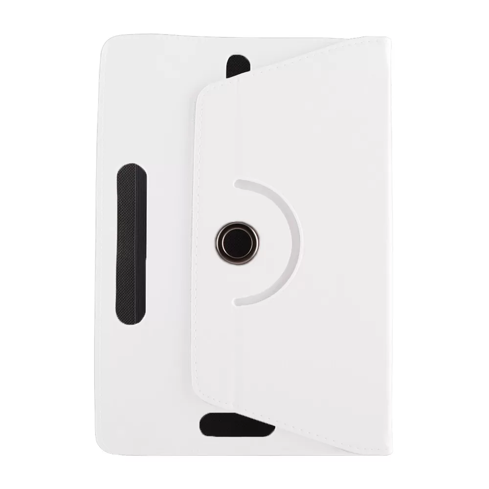 VOLTE-TEL ΘΗΚΗ TABLET 8.0" - 11.2" (25,4cm x 18cm) UNIVERSAL LEATHER BOOK ROTATING STAND WHITE - Image 4