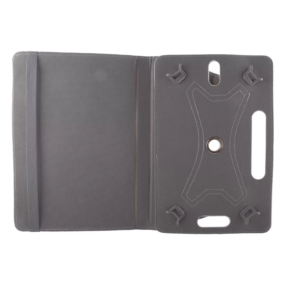 VOLTE-TEL ΘΗΚΗ TABLET 8.0" - 11.2" (25,4cm x 18cm) UNIVERSAL LEATHER BOOK ROTATING STAND WHITE - Image 3