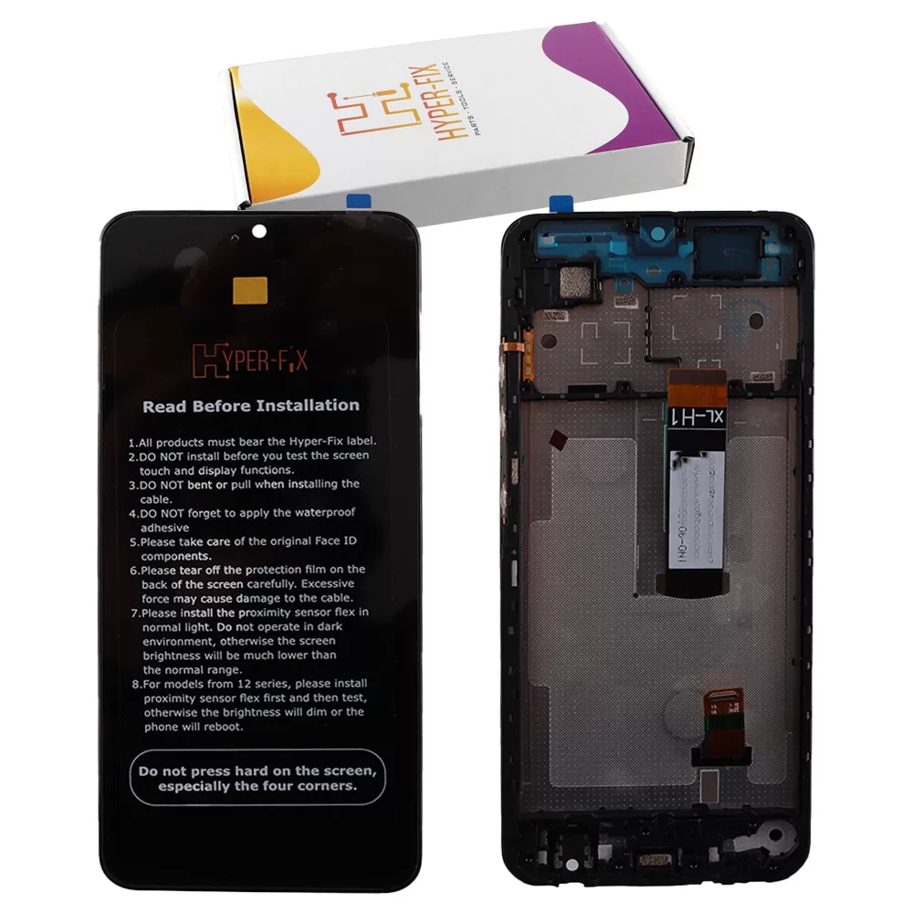 XIAOMI REDMI A5 4G ΟΘΟΝΗ IPS + TOUCH SCREEN + LENS + FRAME HF-56000100C3Z00 171.7mm BLACK HYPER-FIX SERVICE PACK