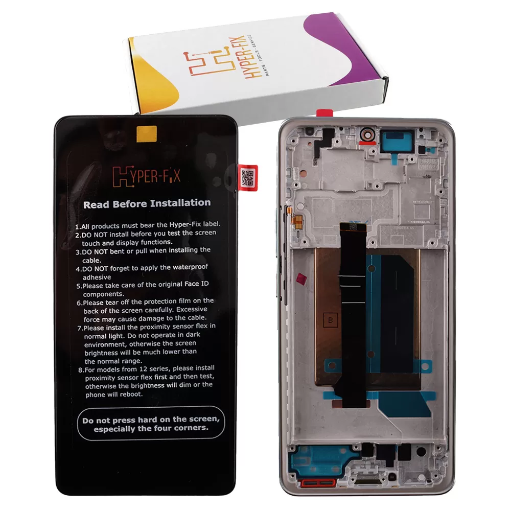 XIAOMI REDMI NOTE 14 PRO PLUS 5G ΟΘΟΝΗ AMOLED + TOUCH SCREEN + LENS + FRAME HF-5600170O16U00 BLUE HYPER-FIX SERVICE PACK