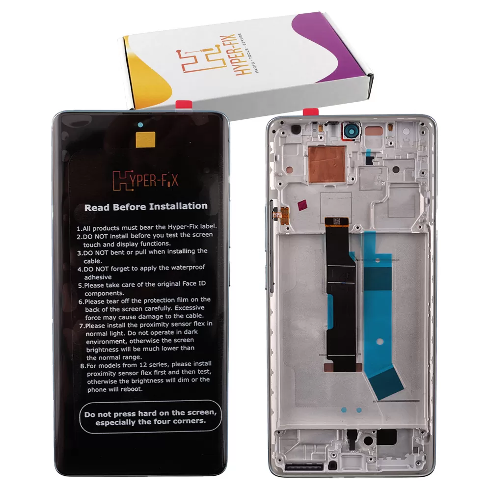XIAOMI REDMI NOTE 14 PRO 4G ΟΘΟΝΗ AMOLED + TOUCH SCREEN + LENS + FRAME HF-560001000O600 BLUE HYPER-FIX SERVICE PACK