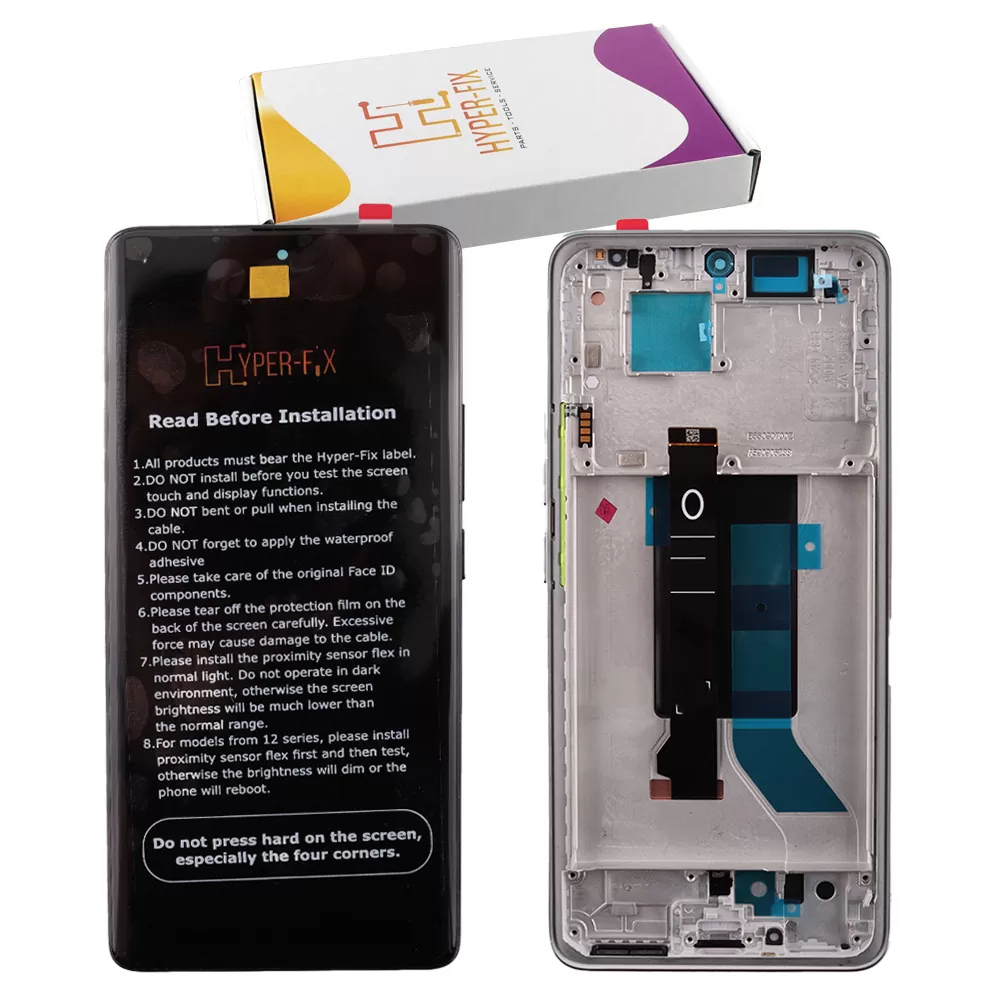 XIAOMI REDMI NOTE 14 PRO 5G ΟΘΟΝΗ AMOLED+ TOUCH SCREEN + LENS + FRAME HF-56002500O1600 BLUE HYPER-FIX SERVICE PACK