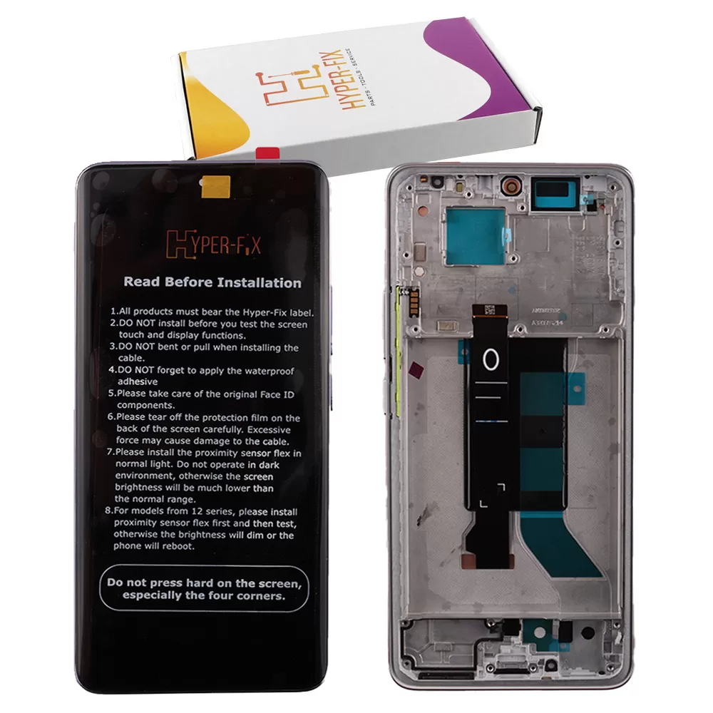 XIAOMI REDMI NOTE 14 PRO 5G ΟΘΟΝΗ AMOLED + TOUCH SCREEN + LENS + FRAME HF-56004600O1600 GOLD HYPER-FIX SERVICE PACK