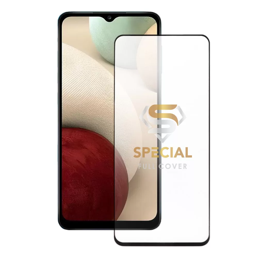 IDOL 1991 SPECIAL TEMPERED GLASS SAMSUNG A12 A125/A12 NACHO A127 6.5in 9H 0.25mm FULL COVER FULL GLUE BLACK