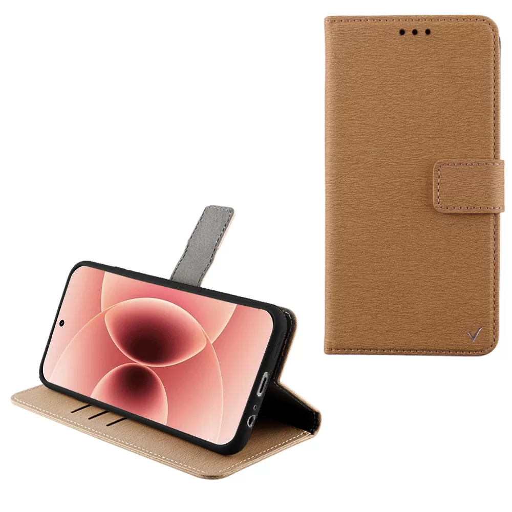 VOLTE-TEL ALLURE ΘΗΚΗ XIAOMI 17 5G 6.3in  MAGNET BOOK STAND CLIP GOLD