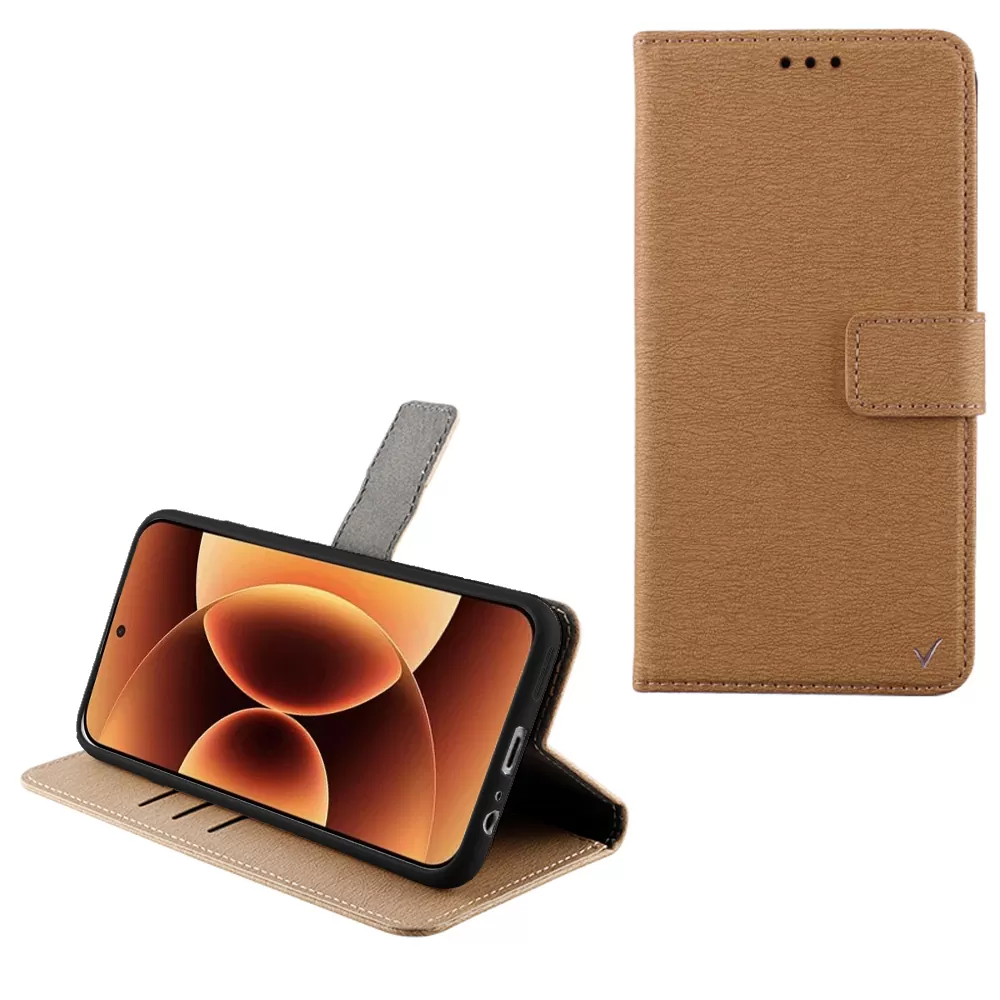 VOLTE-TEL ALLURE ΘΗΚΗ XIAOMI 17 PRO 5G 6.3in MAGNET BOOK STAND CLIP GOLD