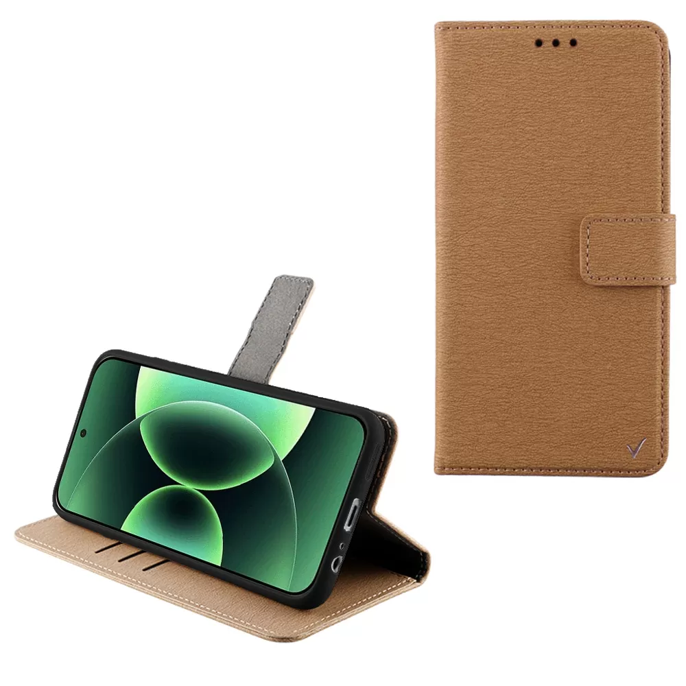 VOLTE-TEL ALLURE ΘΗΚΗ XIAOMI 17 PRO MAX 5G 6.9in  MAGNET BOOK STAND CLIP GOLD