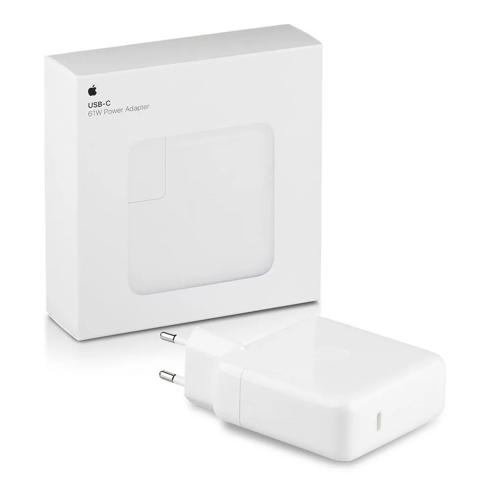 TRAVEL USB-C TYPE C POWER ADAPTER APPLE MRW22ZM/A 5V/3.0A 9V/2.22A 61W WHITE PACKING OR
