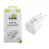 LIME TYPE C GAN PD 3.0 SUPER FAST TRAVEL LTC54W 5V 4.0A/9V 4.0A/ 12V 3.5A/ 15V 3.33A/ 20V 2.7A 54W WHITE