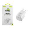 LIME TYPE C GAN PD 3.0 SUPER FAST TRAVEL LTC78W 5V 4.0A /9V 4A/ 12V 4.0A/ 15V 4.0A/ 20V 3.9A 78W WHITE