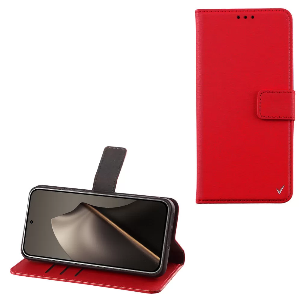 VOLTE-TEL ALLURE ΘΗΚΗ XIAOMI 15T 5G 6.83in  MAGNET BOOK STAND CLIP RED