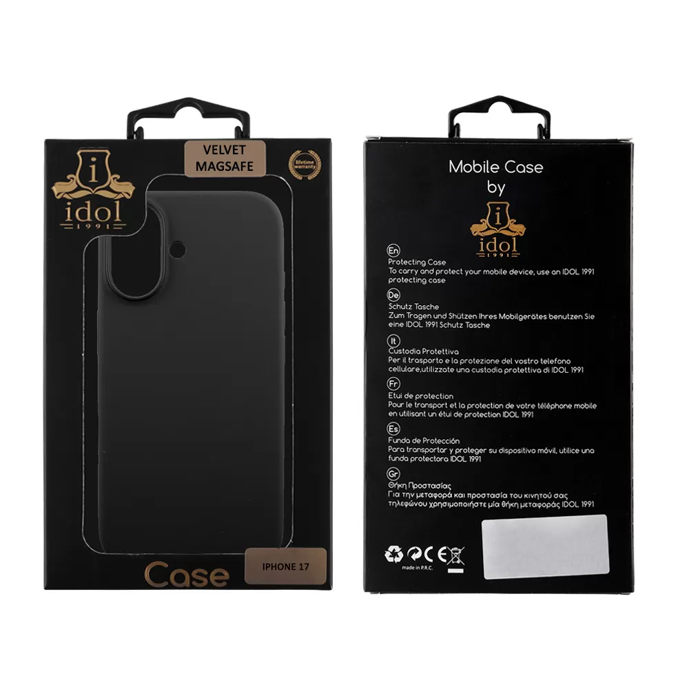 IDOL 1991 ΘΗΚΗ IPHONE 17 6.3" VELVET MAGSAFE TPU CAMERA GUARD BLACK - Image 2