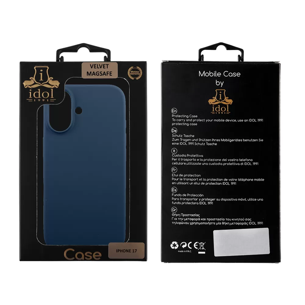 IDOL 1991 ΘΗΚΗ IPHONE 17 6.3" VELVET MAGSAFE TPU CAMERA GUARD BLUE - Image 2